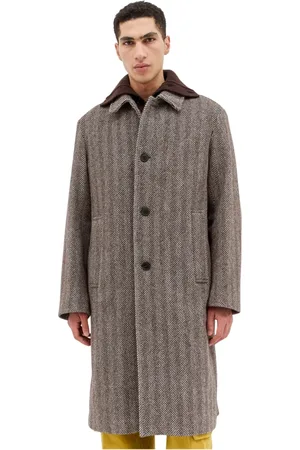 DRIES VAN NOTEN Hombre, Abrigos, Marrón, Talla: S