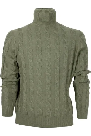 CASHMERE COMPANY Hombre, Jerseys, Verde, Talla: L