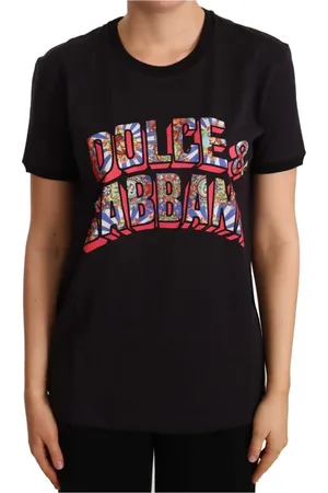 Dolce & Gabbana Mujer, Camisetas, Negro, Talla: L
