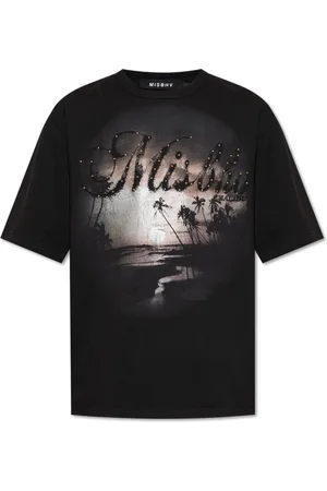 MISBHV Hombre, Camisetas, Negro, Talla: M
