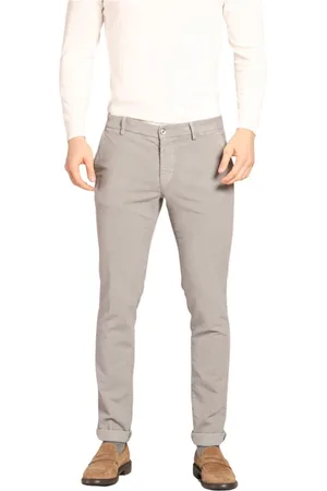 Masons Hombre, Pantalones, Gris, Talla: L