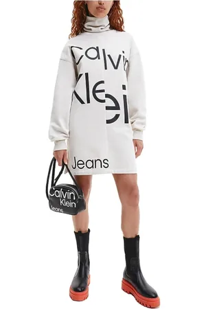 Calvin Klein Mujer, Vestidos, Blanco, Talla: L