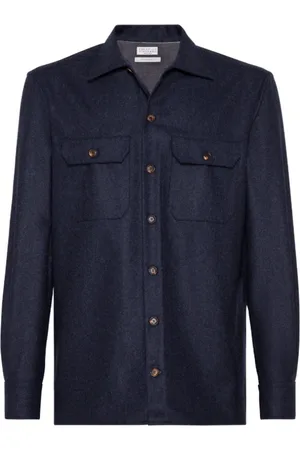 Brunello Cucinelli Hombre, Chaquetas, Azul, Talla: M