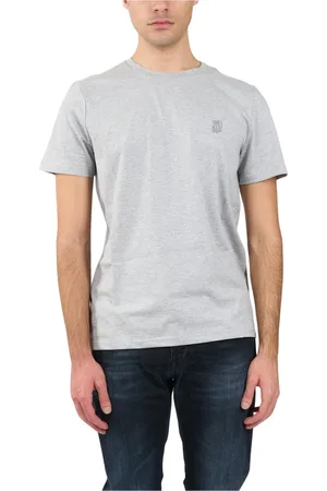 Dondup Hombre, Camisetas, Gris, Talla: S