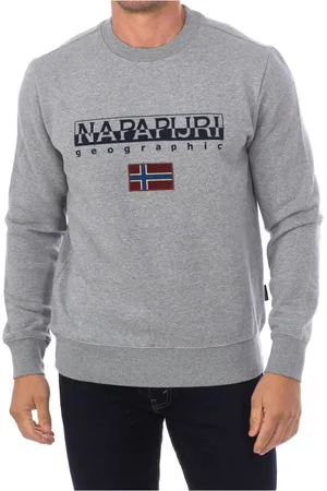 Napapijri Hombre, Sudaderas, Gris, Talla: M