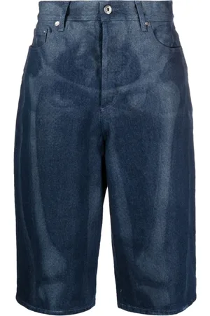 OFF-WHITE Hombre, Pantalones cortos, Azul, Talla: W31