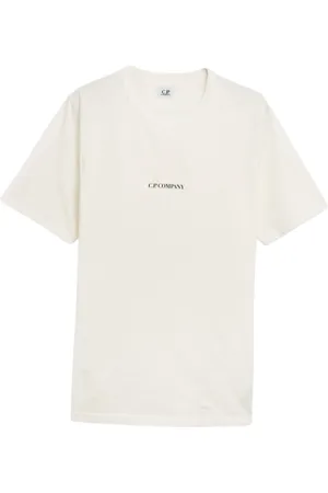 C.P. Company Hombre, Camisetas, Blanco, Talla: L