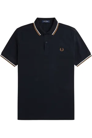 Fred Perry Hombre, Camisetas, Azul, Talla: S