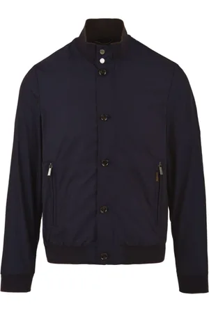MOORER Hombre, Chaquetas, Azul, Talla: M