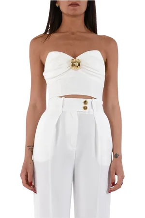 Elisabetta Franchi Mujer, Camisetas, Blanco, Talla: M