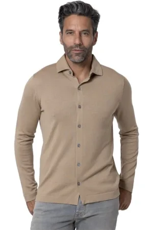 Gran Sasso Hombre, Camisas, Marrón, Talla: L