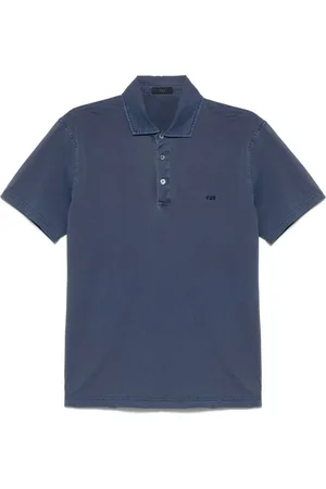 FAY Hombre, Camisetas, Azul, Talla: M