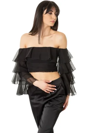 BABYLON Mujer, Blusas y Camisas, Negro, Talla: S