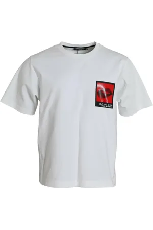 Dolce & Gabbana Hombre, Camisetas, Blanco, Talla: L