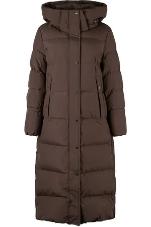 MOORER Mujer, Abrigos, Marrón, Talla: XS