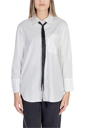 JACQUELINE DE YONG Mujer, Blusas y Camisas, Blanco, Talla: L
