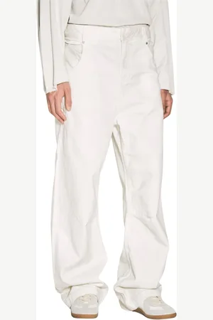 Entire Studios Hombre, Vaqueros, Blanco, Talla: M