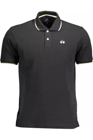 La Martina Hombre, Camisetas, Negro, Talla: 2XL