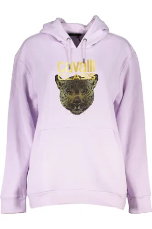 Roberto Cavalli Mujer, Sudaderas, Púrpura, Talla: 2XL