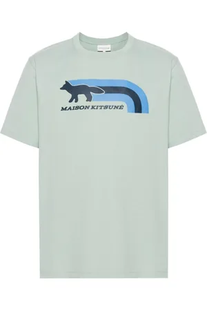 Maison Kitsuné Hombre, Camisetas, Azul, Talla: L