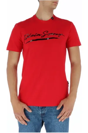 Philipp Plein Hombre, Camisetas, Rojo, Talla: M