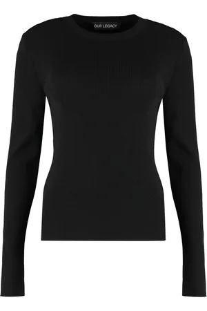 OUR LEGACY Mujer, Camisetas, Negro, Talla: L