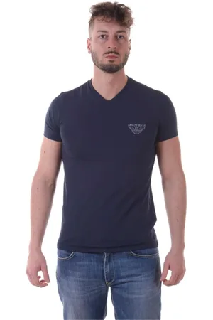Emporio Armani Hombre, Camisetas, Azul, Talla: S