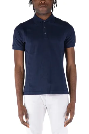 FAY Hombre, Camisetas, Azul, Talla: L