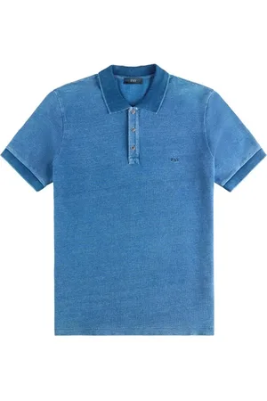 FAY Hombre, Camisetas, Azul, Talla: M