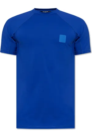 Balmain Hombre, Camisetas, Azul, Talla: M