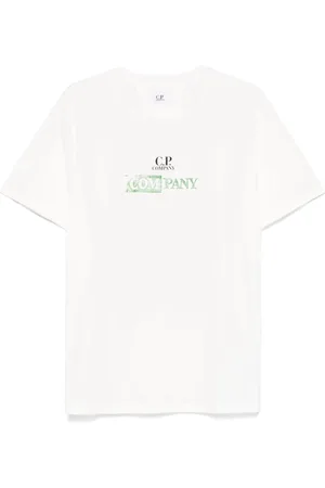 C.P. Company Hombre, Camisetas, Blanco, Talla: L