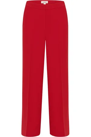 Soaked in Luxury Mujer, Pantalones, Rojo, Talla: L
