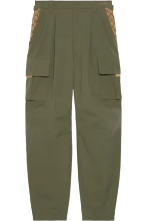 Gucci Hombre, Pantalones, Verde, Talla: L
