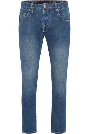 Philipp Plein Hombre, Vaqueros, Azul, Talla: W31