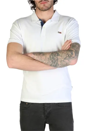 Napapijri Hombre, Camisetas, Blanco, Talla: S