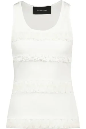 Simone Rocha Mujer, Camisetas, Blanco, Talla: S