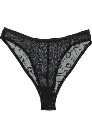 Marine Serre Mujer, Ropa interior, Negro, Talla: M