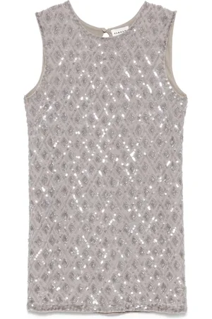 P.A.R.O.S.H. Mujer, Vestidos, Gris, Talla: M