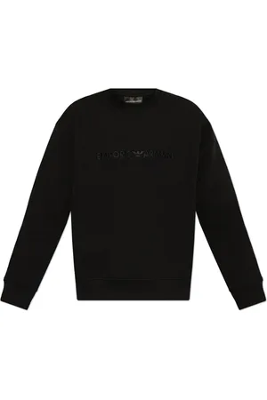 Emporio Armani Hombre, Sudaderas, Negro, Talla: L