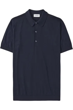 JOHN SMEDLEY Hombre, Camisetas, Azul, Talla: S