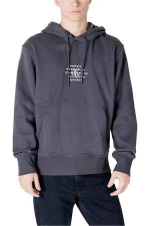 Calvin Klein Hombre, Sudaderas, Gris, Talla: S