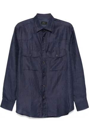 BRIONI Hombre, Camisas, Azul, Talla: M