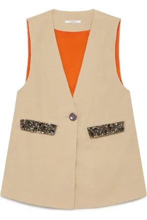 Maliparmi Mujer, Chaquetas, Marrón, Talla: S