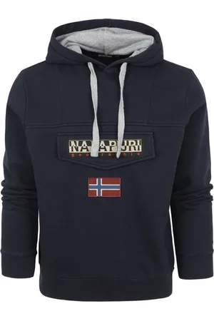 Napapijri Hombre, Sudaderas, Azul, Talla: S