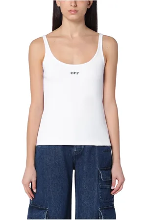 OFF-WHITE Mujer, Camisetas, Blanco, Talla: M