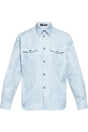 VERSACE Hombre, Camisas, Azul, Talla: L