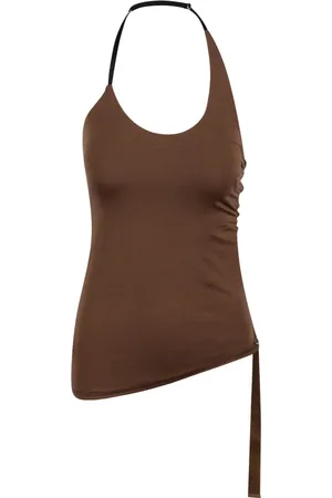 Helmut Lang Mujer, Camisetas, Marrón, Talla: M