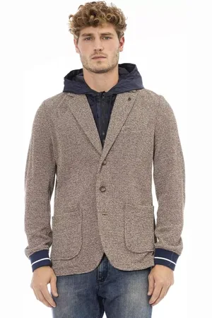 DISTRETTO 12 Hombre, Chaquetas, Marrón, Talla: L