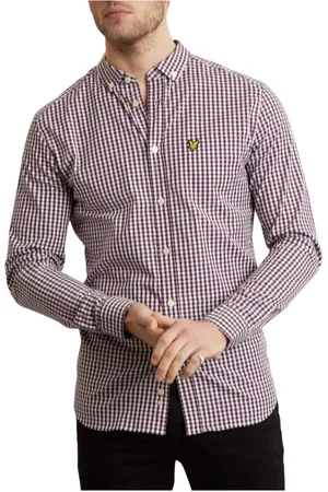 Lyle & Scott Hombre, Camisas, Púrpura, Talla: S