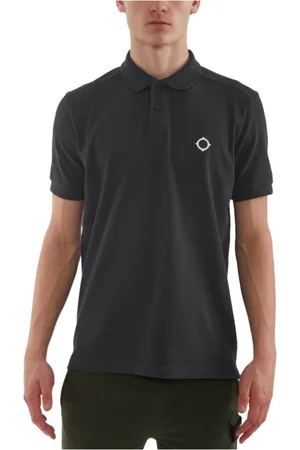 MA.STRUM Hombre, Camisetas, Negro, Talla: S